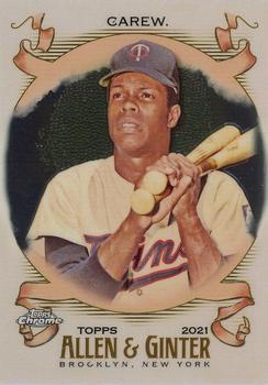 #108 Rod Carew - Minnesota Twins - 2021 Topps Allen & Ginter Chrome Baseball