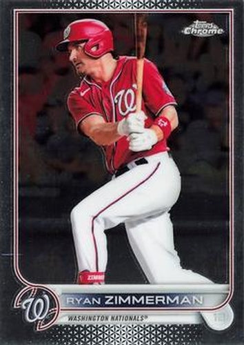 #108 Ryan Zimmerman - Washington Nationals - 2022 Topps Chrome Baseball