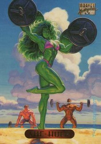 #108 She-Hulk - 1994 Fleer Marvel Masterpieces Hildebrandt Brothers