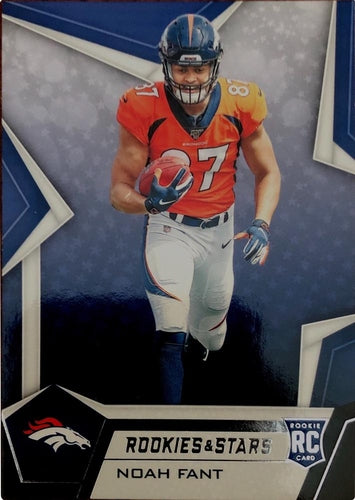 #108 Noah Fant - Denver Broncos - 2019 Panini Rookies & Stars Football