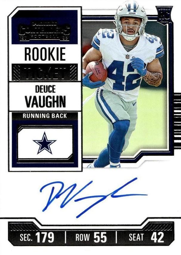 #108 Deuce Vaughn - Dallas Cowboys - 2023 Panini Contenders Football
