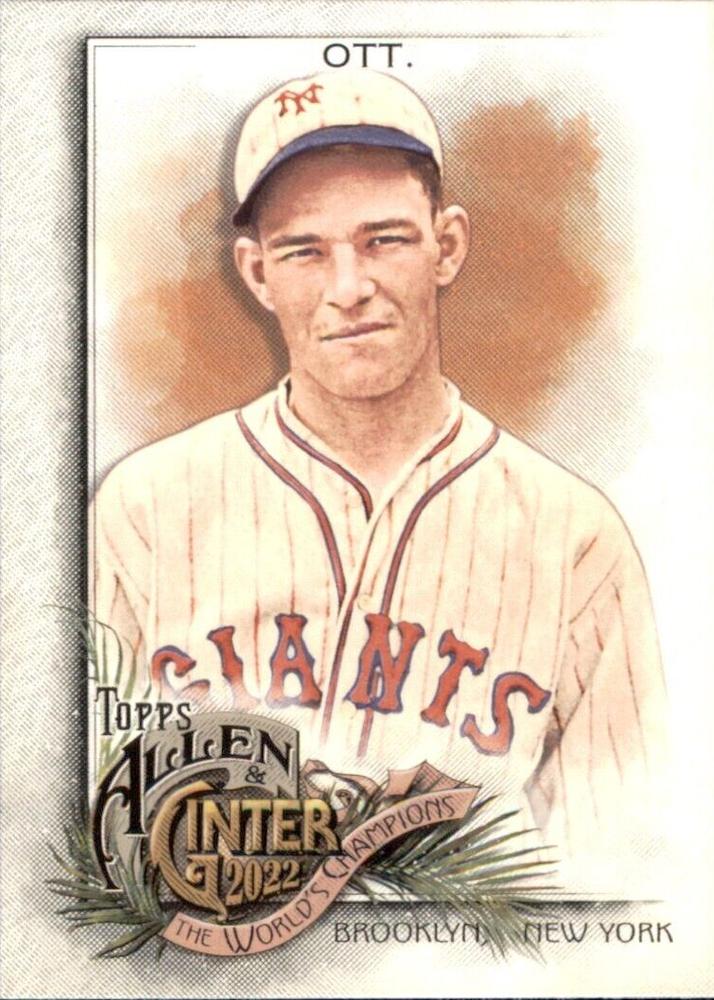 #109 Mel Ott - New York Giants - 2022 Topps Allen & Ginter Baseball