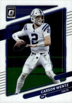 #109 Carson Wentz - Indianapolis Colts - 2021 Donruss Optic Football