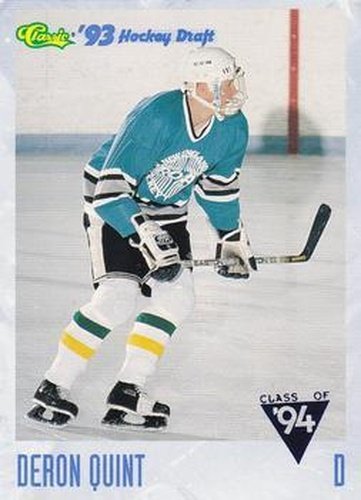 #109 Deron Quint - Tabor Academy Seawolves - 1993 Classic '93 Hockey Draft Hockey