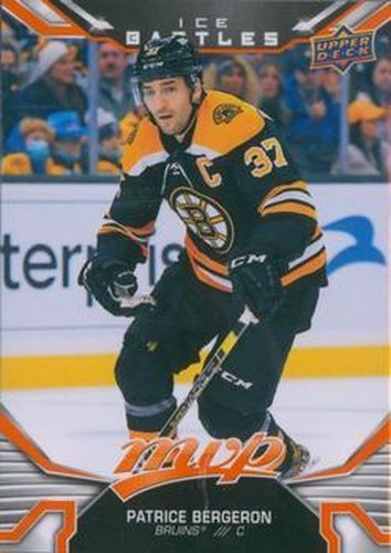 #109 Patrice Bergeron - Boston Bruins - 2022-23 Upper Deck MVP - Ice Battles Hockey