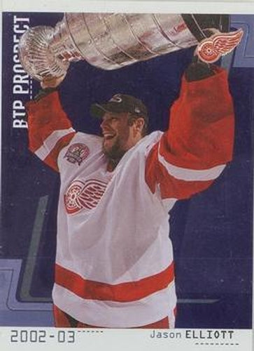 #109 Jason Elliott - Detroit Red Wings - 2002-03 Be a Player Between the Pipes Hockey