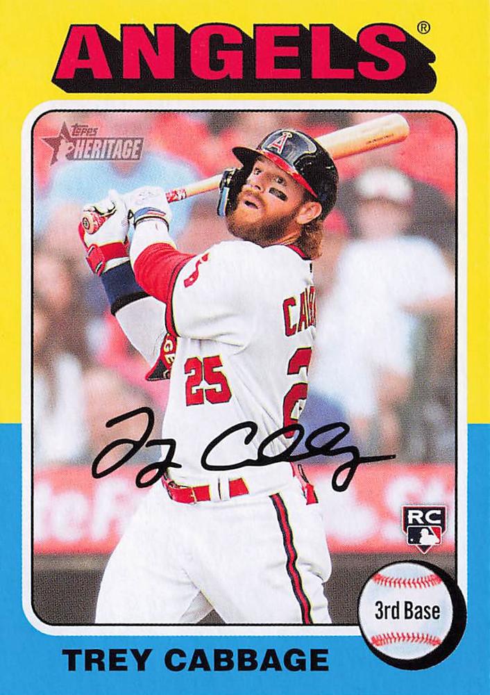 #109 Trey Cabbage - Los Angeles Angels - 2024 Topps Heritage Baseball