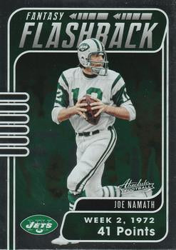 #FF-JN Joe Namath - New York Jets - 2020 Panini Absolute - Fantasy Flashback Football