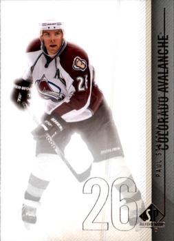 #10 Paul Stastny - Colorado Avalanche - 2010-11 SP Authentic Hockey