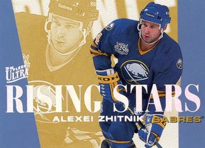 #10 Alexei Zhitnik - Buffalo Sabres - 1995-96 Ultra - Rising Stars Hockey