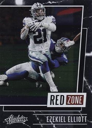#RZ-EE Ezekiel Elliott - Dallas Cowboys - 2020 Panini Absolute - Red Zone Football