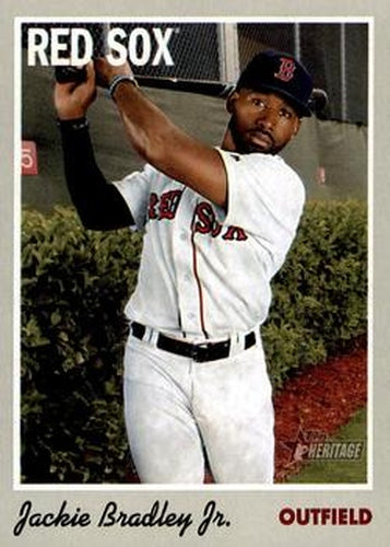#10 Jackie Bradley Jr. - Boston Red Sox - 2019 Topps Heritage Baseball