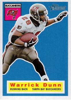 #10 Warrick Dunn - Tampa Bay Buccaneers - 2001 Topps Heritage Football