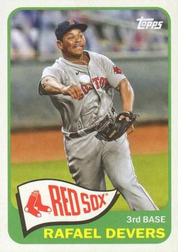 #T65-10 Rafael Devers - Boston Red Sox - 2021 Topps - 1965 Topps Redux Baseball