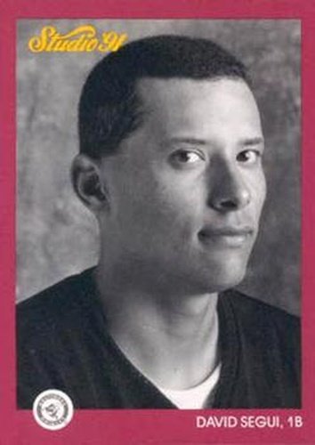 #10 David Segui - Baltimore Orioles - 1991 Studio Baseball