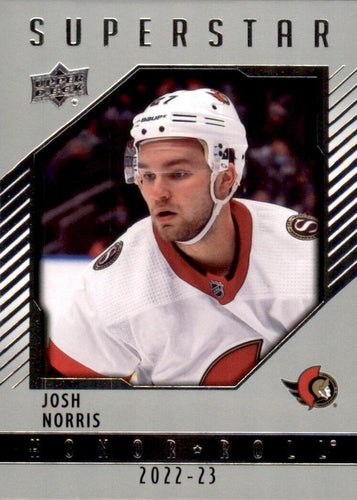 #HR-10 Josh Norris - Ottawa Senators - 2022-23 Upper Deck - Honor Roll Hockey