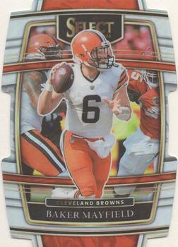 #10 Baker Mayfield - Cleveland Browns - 2021 Panini Select - Silver Prizm Die Cut Football