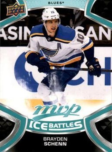#10 Brayden Schenn - St. Louis Blues - 2021-22 Upper Deck MVP - Ice Battles Hockey