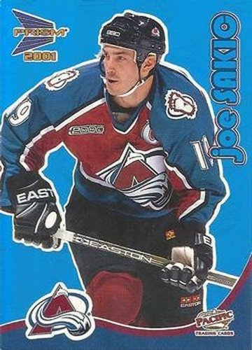 #10 Joe Sakic - Colorado Avalanche - 2000-01 Pacific Prism McDonald's - Blue Hockey