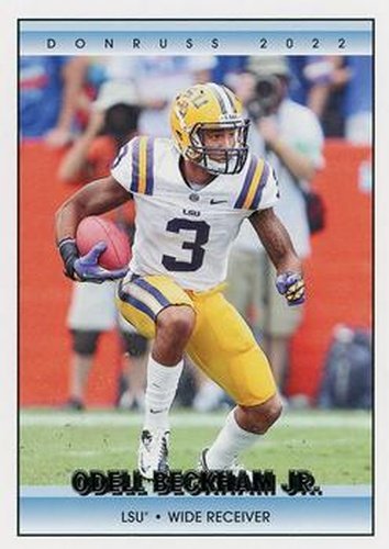 #10 Odell Beckham Jr. - LSU Tigers - 2022 Panini Chronicles Draft Picks - Donruss Retro Football