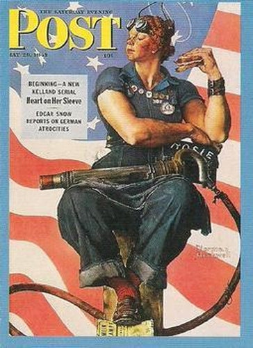 #10 Rosie the Riveter - 1993 Comic Images Norman Rockwell Saturday Evening Post