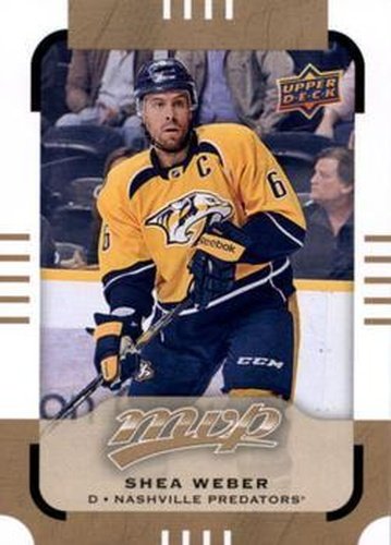 #10 Shea Weber - Nashville Predators - 2015-16 Upper Deck MVP Hockey