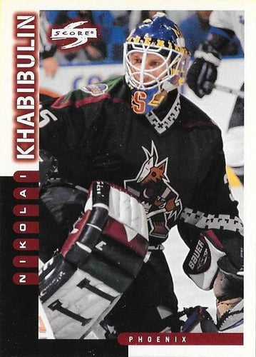 #10 Nikolai Khabibulin - Phoenix Coyotes - 1997-98 Score Hockey