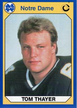 #10 Tom Thayer - Notre Dame Fighting Irish - 1990 Collegiate Collection Notre Dame Football