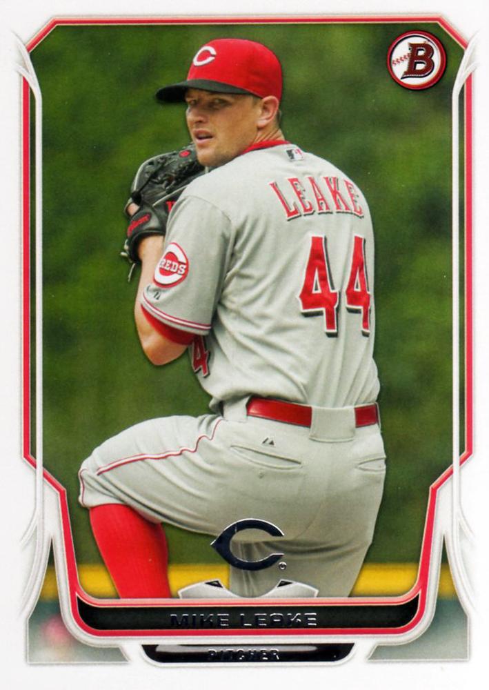 #10 Mike Leake - Cincinnati Reds - 2014 Bowman Baseball