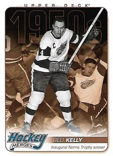 #HH10 Red Kelly - Detroit Red Wings - 2011-15 Upper Deck - Hockey Heroes