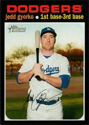 #10 Jedd Gyorko - Los Angeles Dodgers - 2020 Topps Heritage Baseball