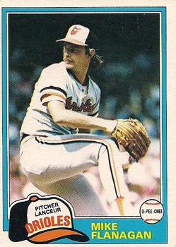 #10 Mike Flanagan - Baltimore Orioles - 1981 O-Pee-Chee - Gray Back Baseball