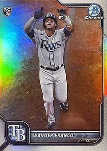 #10b Wander Franco - Tampa Bay Rays - 2022 Bowman Chrome Baseball