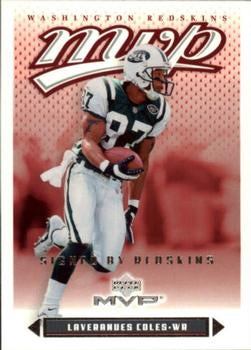 #110 Laveranues Coles - Washington Redskins - 2003 Upper Deck MVP Football