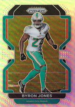 #110 Byron Jones - Miami Dolphins - 2021 Panini Prizm - Silver Football