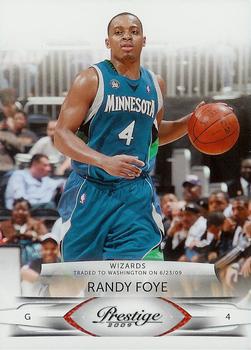 #110 Randy Foye - Washington Wizards - 2009-10 Panini Prestige Basketball