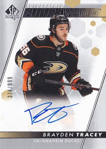 #110 Brayden Tracey - Anaheim Ducks - 2022-23 SP Authentic Hockey