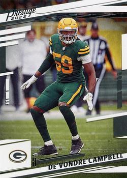 #110 De'Vondre Campbell - Green Bay Packers - 2022 Panini Prestige Football