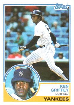 #110 Ken Griffey - New York Yankees - 1983 Topps Baseball