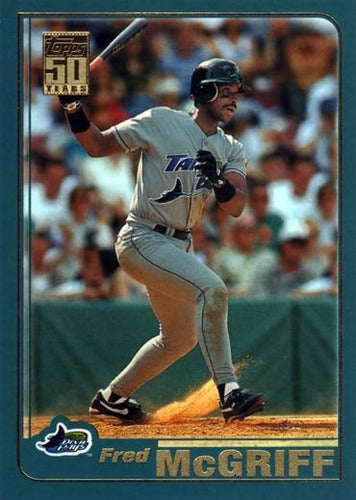 #110 Fred McGriff - Tampa Bay Devil Rays - 2001 Topps Baseball