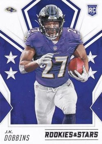 #110 J.K. Dobbins - Baltimore Ravens - 2020 Panini Rookies & Stars Football