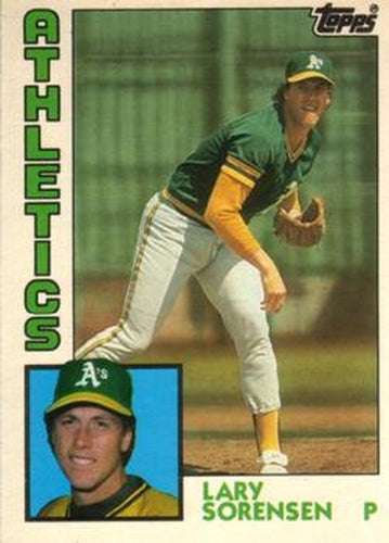 #111T Lary Sorensen - Oakland Athletics - 1984 Topps Traded Baseball