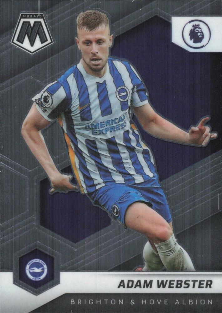 #111 Adam Webster - Brighton & Hove Albion - 2021-22 Panini Mosaic Premier League Soccer