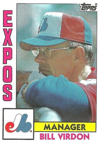 #111 Bill Virdon - Montreal Expos - 1984 Topps Baseball
