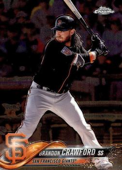#111 Brandon Crawford - San Francisco Giants - 2018 Topps Chrome Baseball