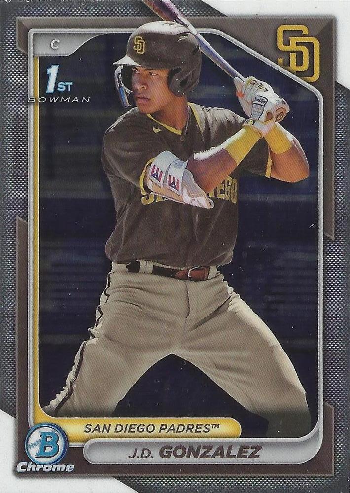 #BCP-111 J.D. Gonzalez - San Diego Padres - 2024 Bowman - Chrome Prospects Baseball