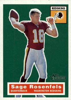 #111 Sage Rosenfels - Washington Redskins - 2001 Topps Heritage Football