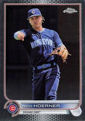 #111 Nico Hoerner - Chicago Cubs - 2022 Topps Chrome Baseball