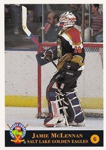 #112 Jamie McLennan - Salt Lake Golden Eagles - 1994 Classic Pro Hockey Prospects Hockey