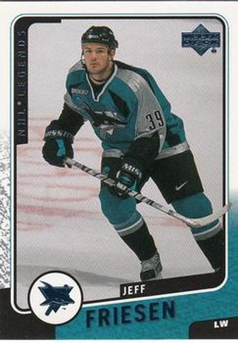 #112 Jeff Friesen - San Jose Sharks - 2000-01 Upper Deck Legends Hockey